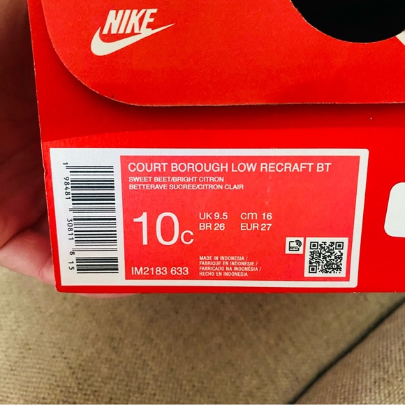 Nike Court Borough Low Recraft Little Kids Nike Kids\' Pink, Blue, and Yellow Sneakers 13C 10C court borough low recraft